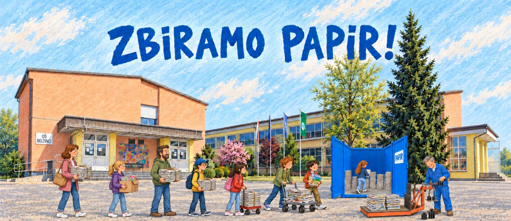 Zbiramo papir! – OŠ Beltinci